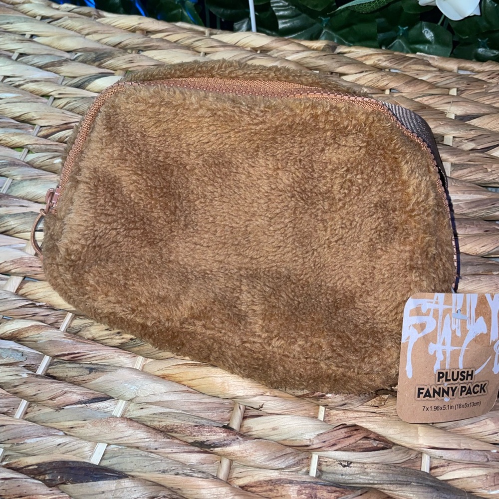 Brown Plush Fanny Pack- NWT